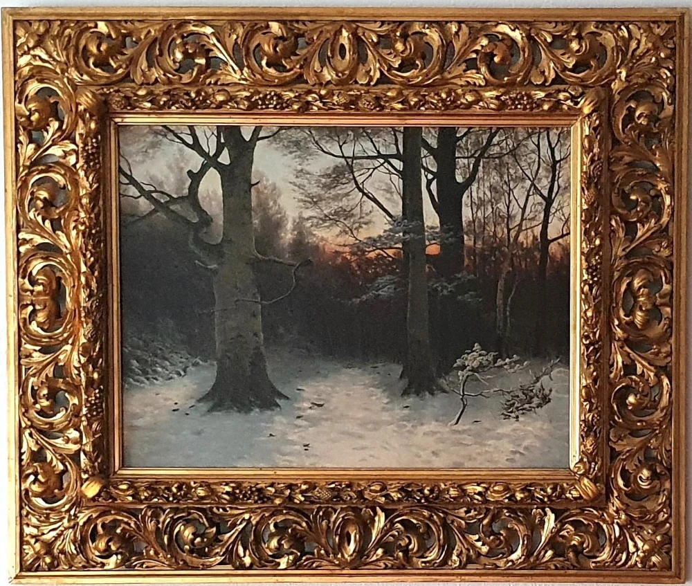 Gemälde „Winterlandschaft“ (nach der Restaurierung)